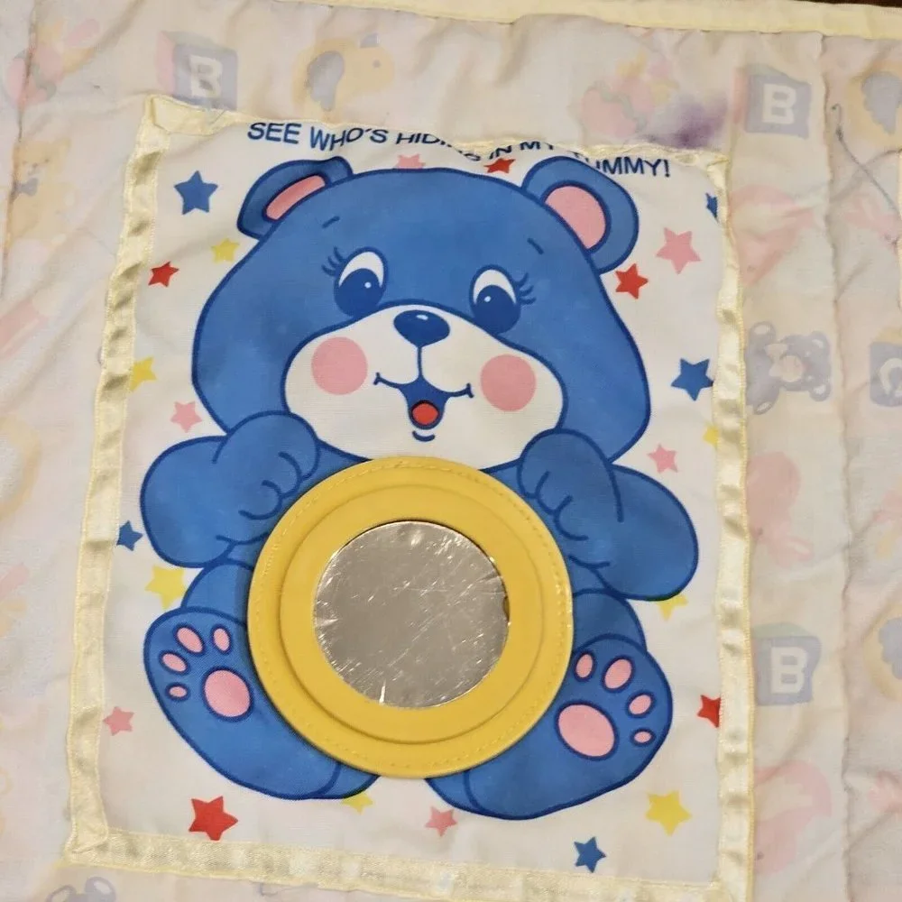 Vintage‎ 80 90s Baby Activity Play Mat Tummy Time Interactive Animals Sensory